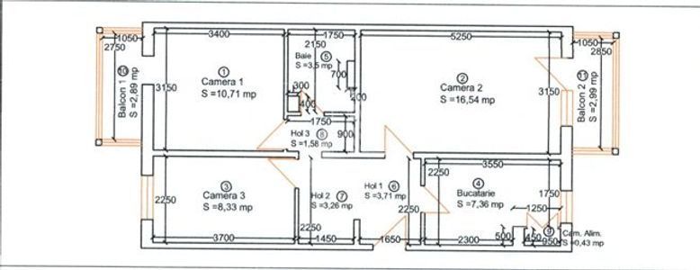 Apartament 3 camere de vanzare, Boxa, Zona Lipovei, Timisoara
