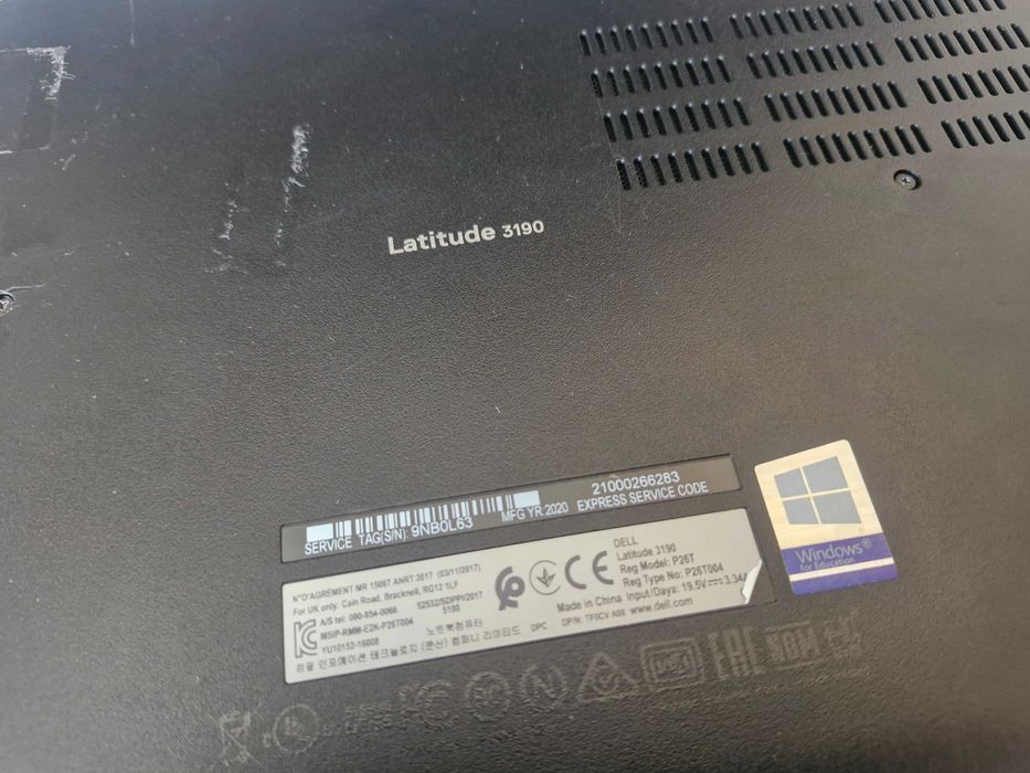 Dell на запчасти. Dell Latitude 3190