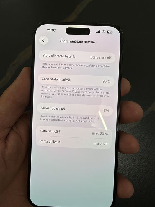 Iphone 15 pro max 256 GB 90% baterie