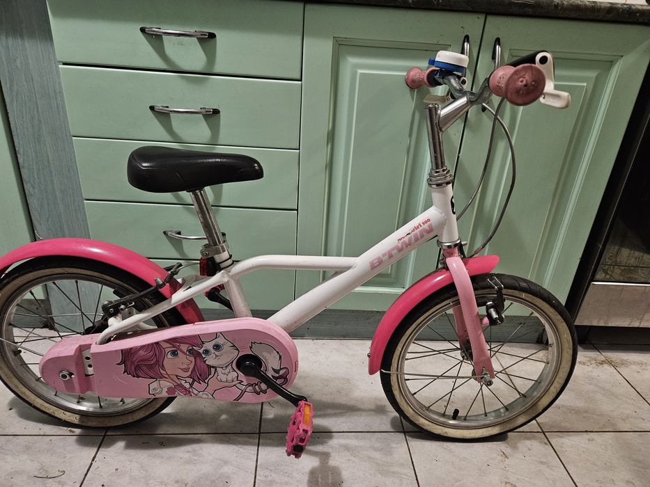 Bicicletă Decathlon Btwin Doctor girl 500 16'' fete 105 - 120 cm
