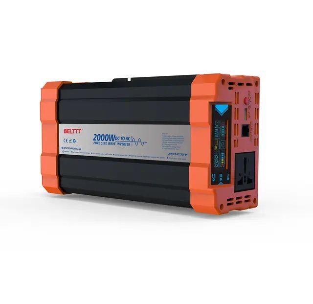 Инвертор 12V 2000W, чистый синусоида, преобразователь