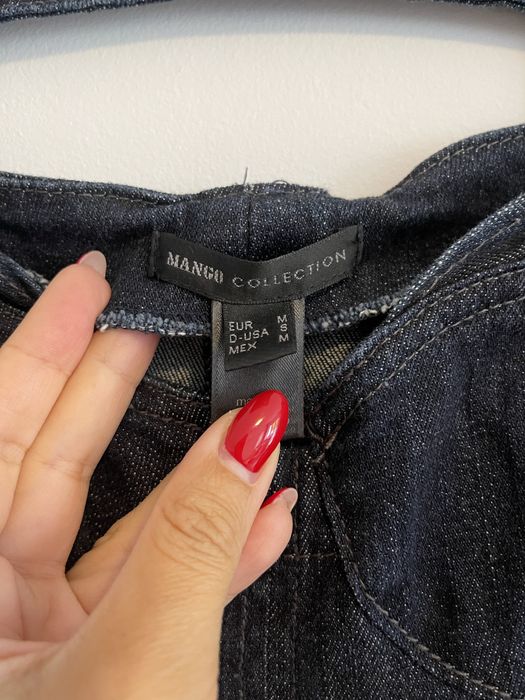 Rochie Mango M material jeans/blug bleumarin