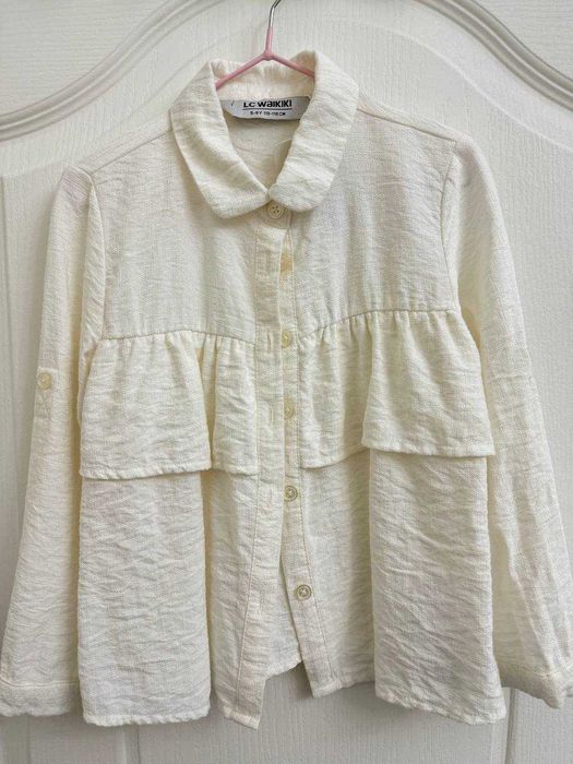 Новые блузки /рубашки MANGO, ZARA, LCWaikiki, размер 4/6 лет