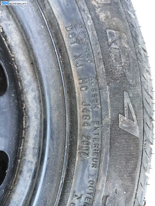 Janta Rezerva Tabla 4x100 195 65 15 R15 Anvelopa Cauciuc Nou Renault Kangoo 1997 - 2016 [V0460]