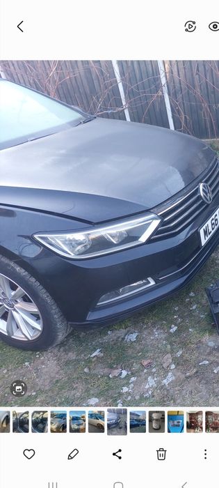 Vând capota,faruri,grila,oglinzi,aripi,trager,hayon VW Passat B8.