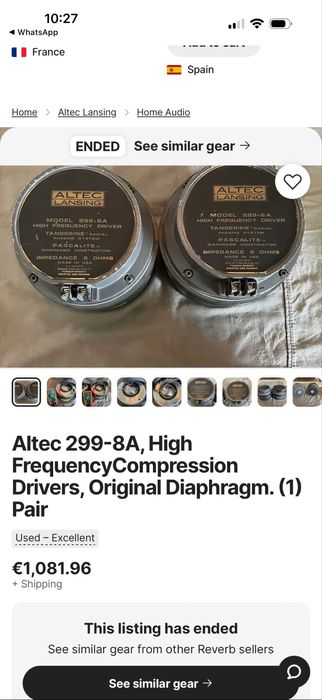 Altec Lansing 299-8A horn-uri