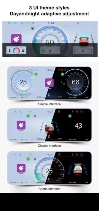 Tesla model 3 / Y dashboard / Екран за Тесла / HEAD UP ДИСПЛЕЙ
