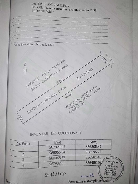 Vând teren extravilan