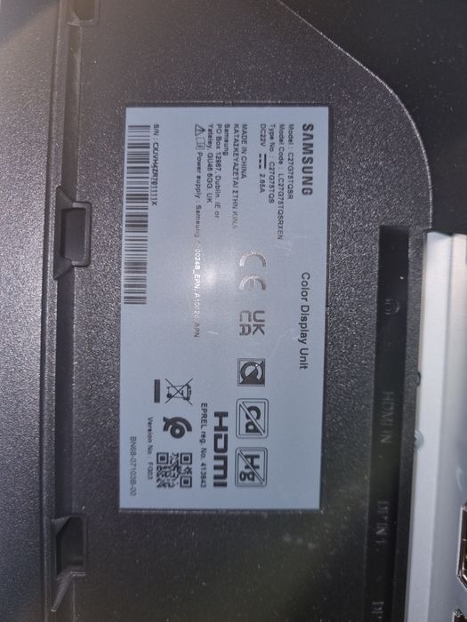 Монитор Samsung Odyssey G7 НОВ , 27"