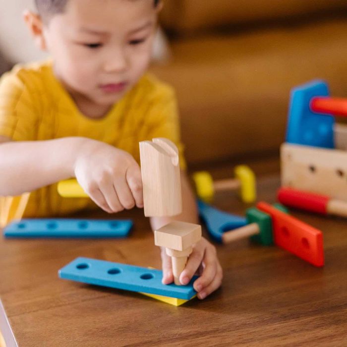 Дървена играчка Melissa & Doug Дървени инструменти с кутия за майстор