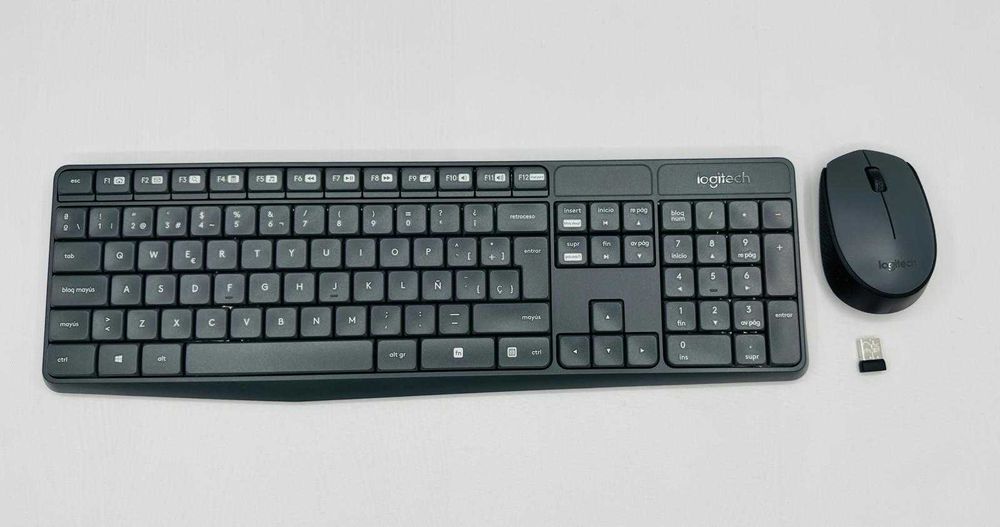 Kit tastatura si mouse Logitech MK 235, Spaniola