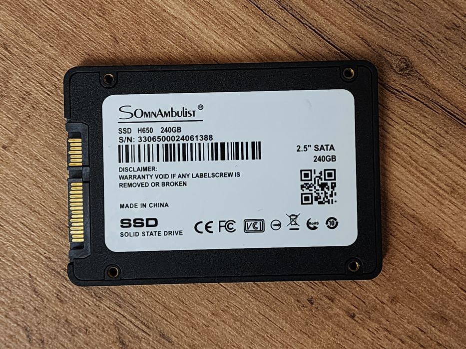 SSD накопитель SomnAmbuist H650 240GB 2.5" SATA ССД Диск