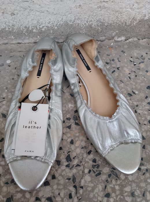 Нови дамски кецове Zara естествена кожа 39 номер