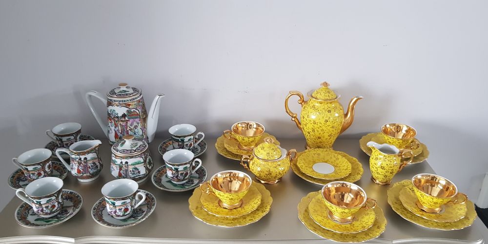 Set cafea/desert vechi de colectie din porțelan