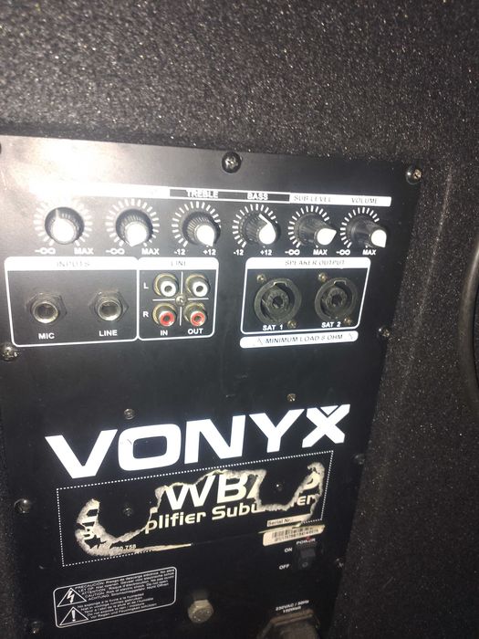 Активен субуфер, 15", 300W, Vonyx SWA15 PA