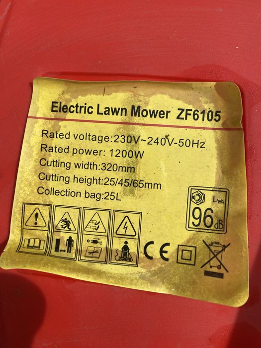 Газонокасилка электрическая б/у