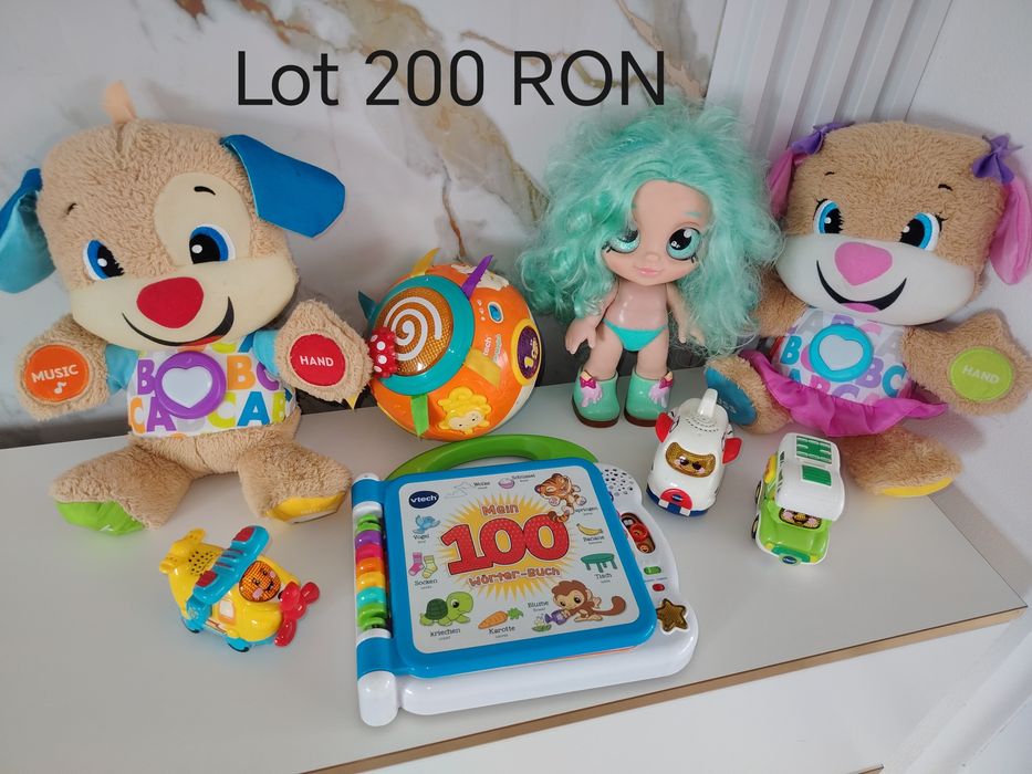 Lot jucării interactive vtech minge magica carte cățeluși