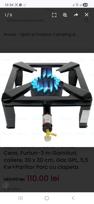 Arzător/Pirostrie pe gaz super
