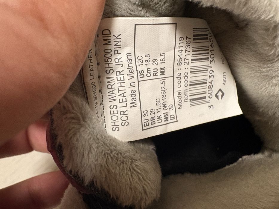 Зимни детски боти за момиче- Quechua, водоустойчиви