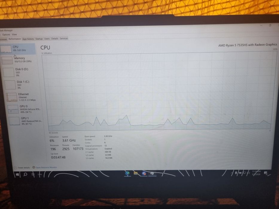 Vând laptop gaming Asus tuf a15