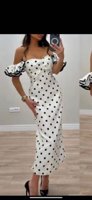 Страхотна рокля на точки SM ML