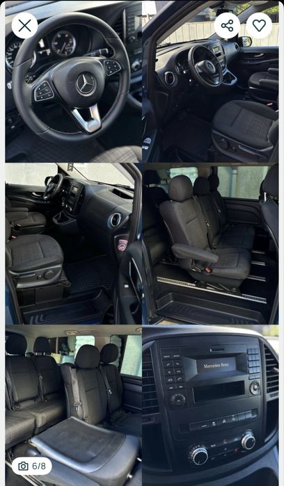 Mercedes Vito Long 116cdi/ 163 cp Automat/ 8 locuri/ Clima pe spate