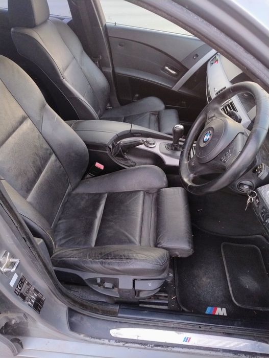 Черен кожен рекаро салон за BMW e60