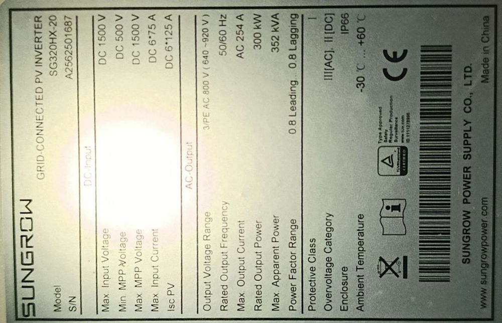 Sungrow invertor 352 Kw sotiladi