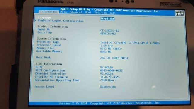 Promotie Tableta Militara Panasonic CF20 4G i5 Generatia 7, 8/256 Gb