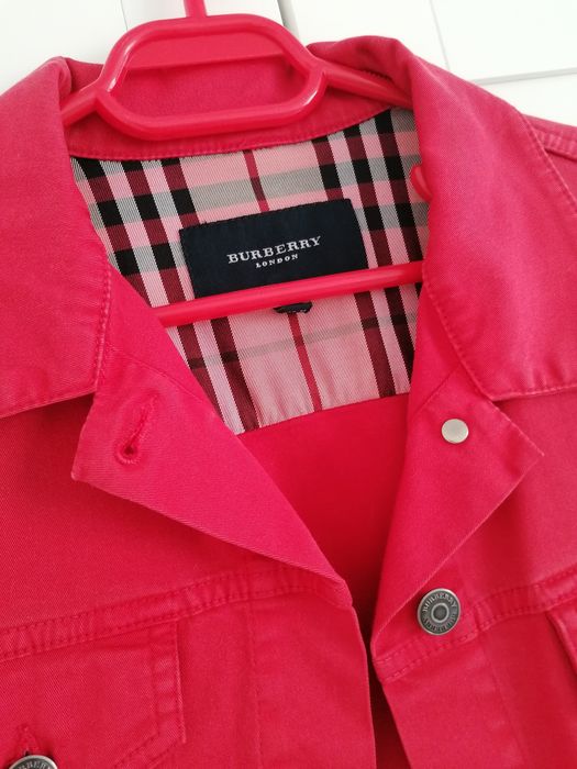 Jachetă roșie denim