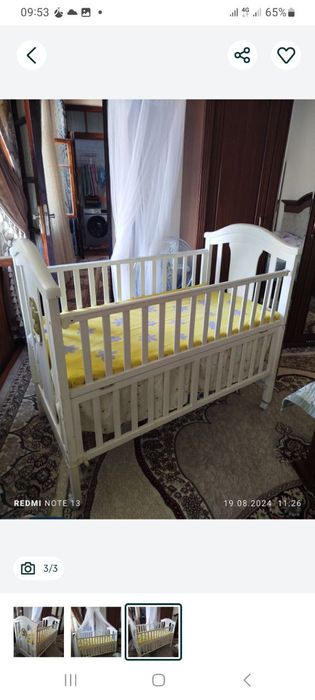 Детский кровать+Бешик . Beshik yengi xali ishlatilmagan .