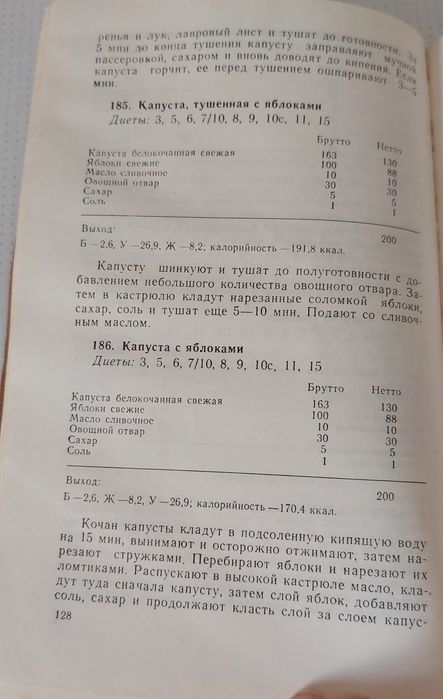 Рецептура блюда диетического питания