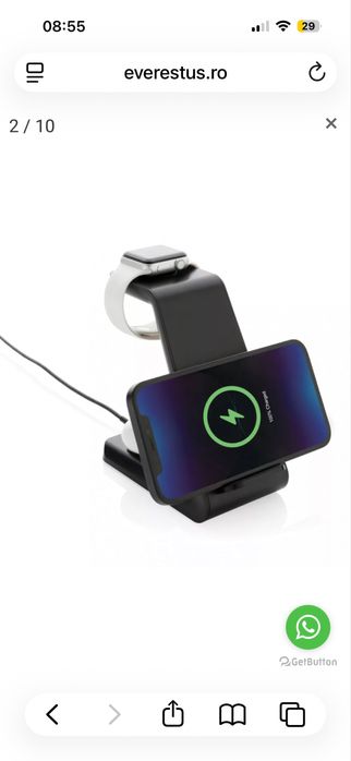 Incarcator wireless 15w 3x1