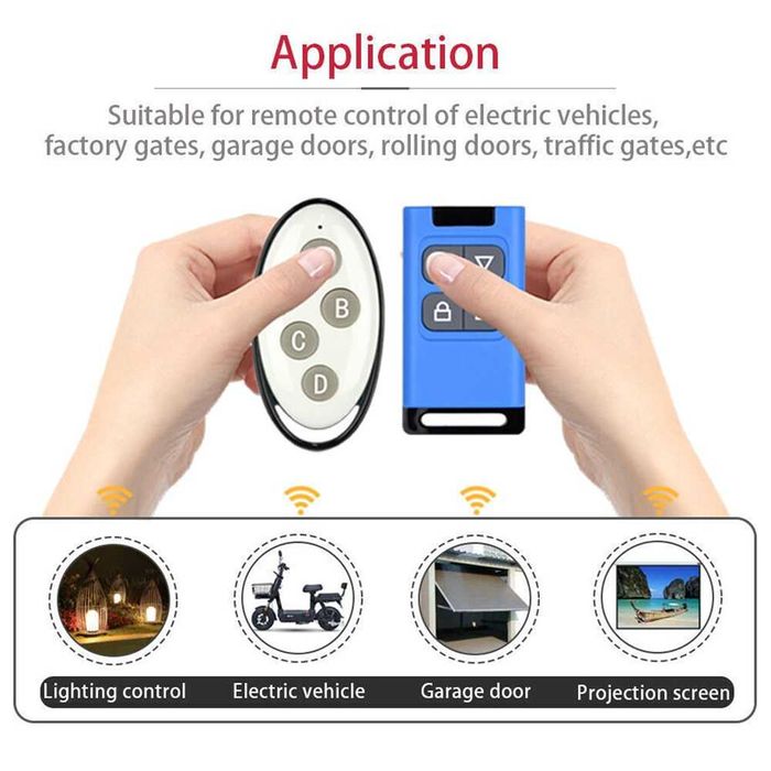 Dual Mode клониращо дистанционно за гаражни врати RF 310-580 MHz