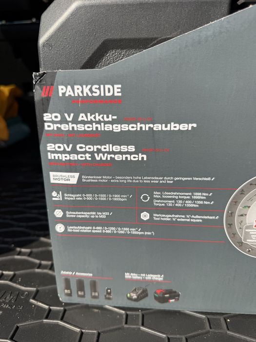 Masina/Pistol insurubat cu impact Parkside 1898 Nm