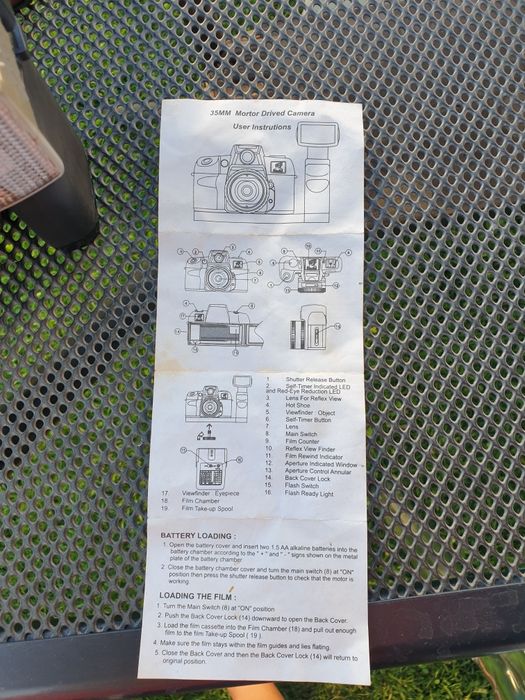 Aparat foto pe film Sony DL2000A + Blitz dedicat | Vintage Functional