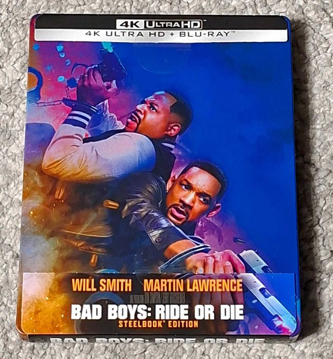 Steelbook blu-ray - BAD BOYS Ride or Die - impecabil, ca nou (j-card)
