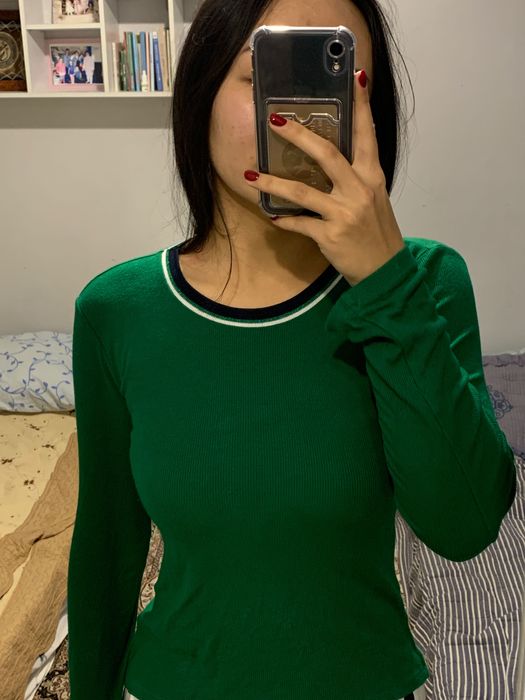 Кофта, водолазка зеленая