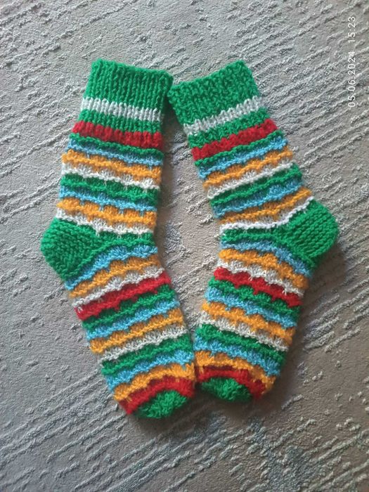 Носки вязаные взрослые