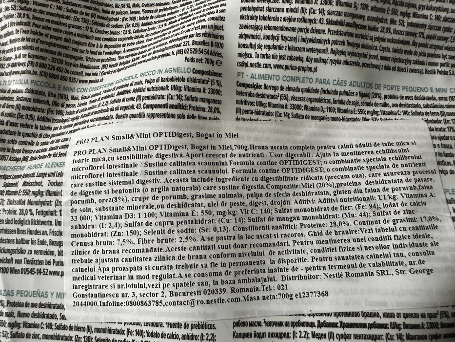 Mancare caini Pro Plan Sensitive Digestion Adult 2x700g