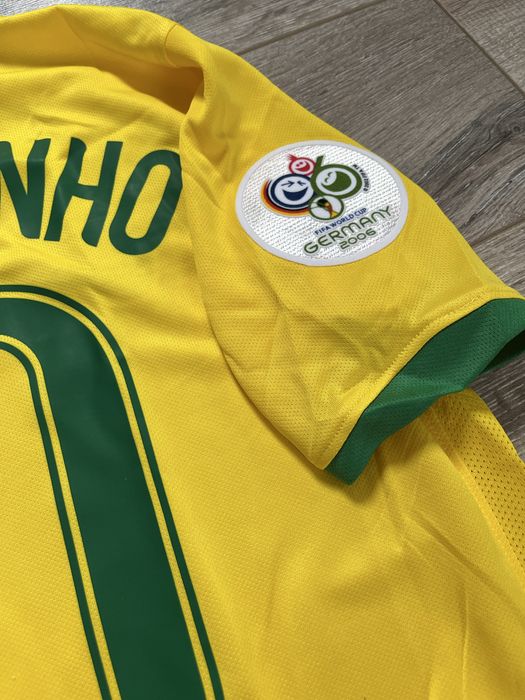 Tricou de fotbal nike Brazilia Brasil Cu Ronaldinho 10 2006 marime M