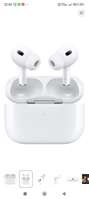 AirPods Pro ақ түсті