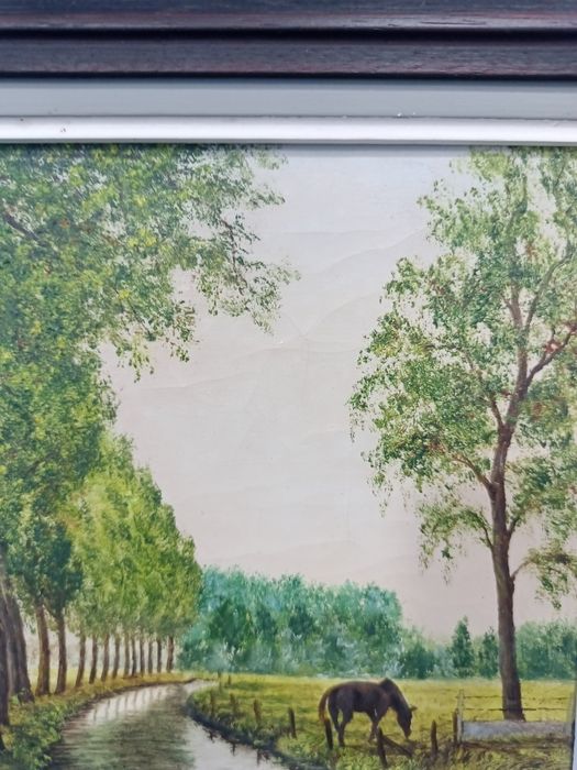 маслена картина ван лиерде: 36 x 42 см, подписана