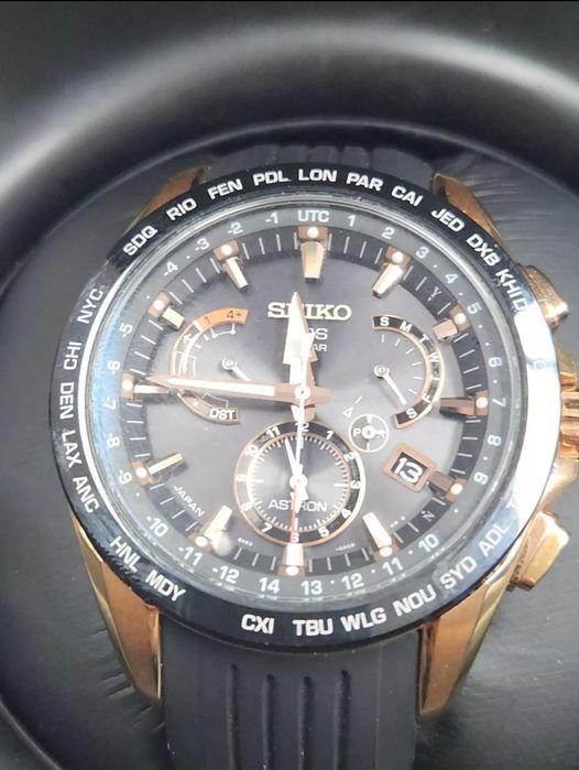 Seiko Astron 8x53-0AC0-2 SBXB055 GPS Ceramic Solar Rose Gold