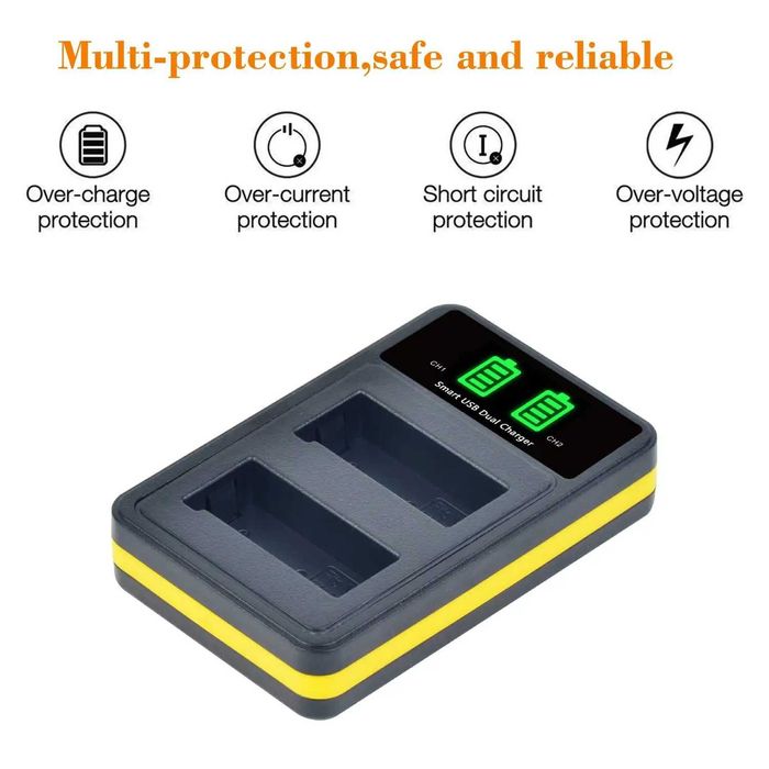 Set 2 acumulatori EN-EL9 + incarcator Nikon D40 D40X D60 D3000 D5000