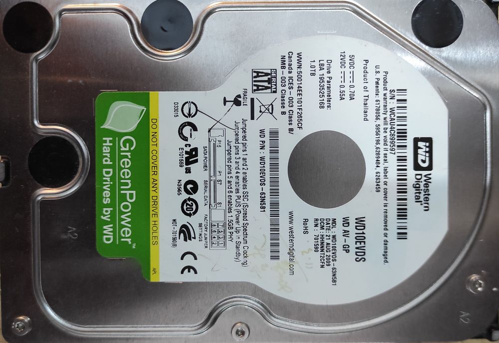 Жёсткий диск HDD 2tb 1tb 500gb