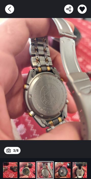 Citizen World time Chronograph Titanium