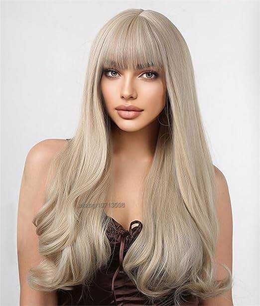 Перлено руса перука с бретон