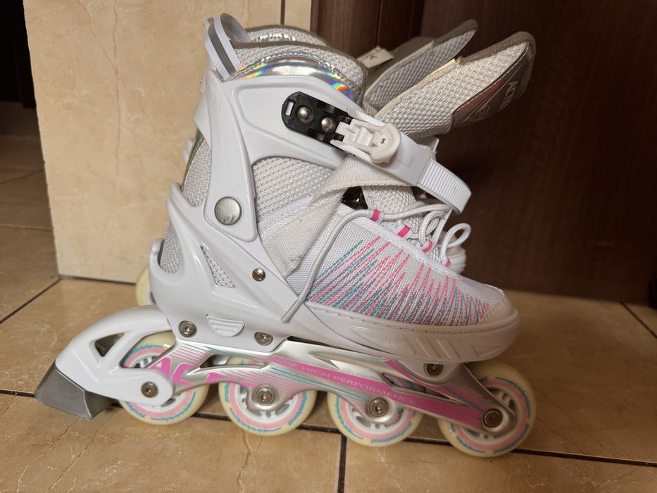 Patine cu rotile silicon, marime ajustabila 37-40