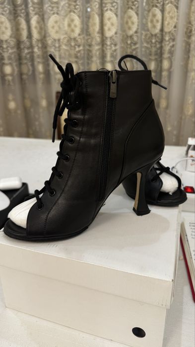 Черные туфли кожанные для танцев